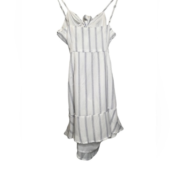 TOBI | Knot Together Navy & White Stripe Dress Sz M - Picture 8 of 12